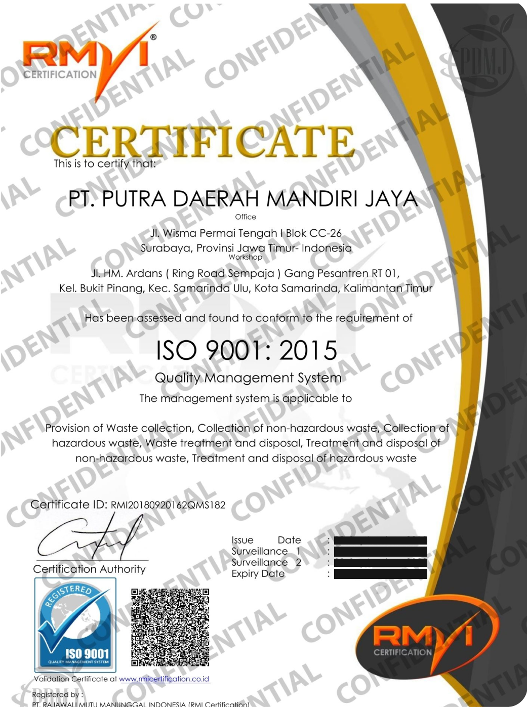 ISO 9001 : 2015